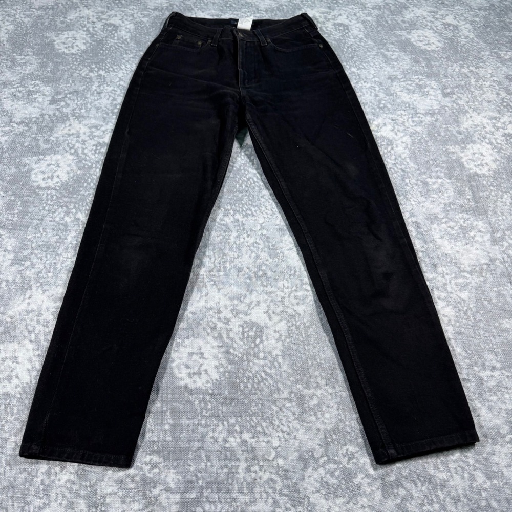 Vintage 80s Liz Claiborne Lizwear Jeans Women's 24 Black High Rise Straight Leg - Picture 2 of 14